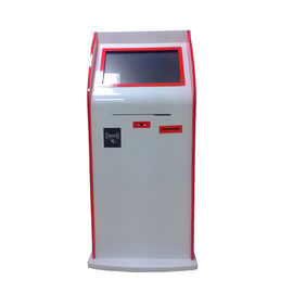touch screen Multimedia Kiosks With cash acceptor , A4 printer smart Government kiosk