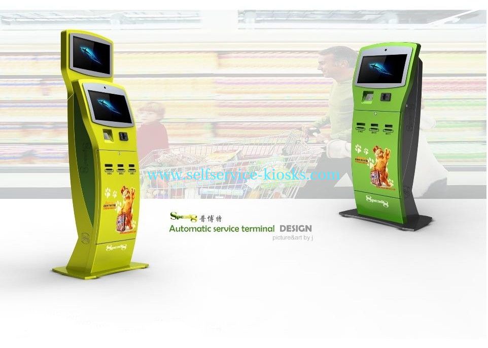 Innovative / Smart Design Coupon Printing, POS and Contactless Card Bill Payment Kiosk