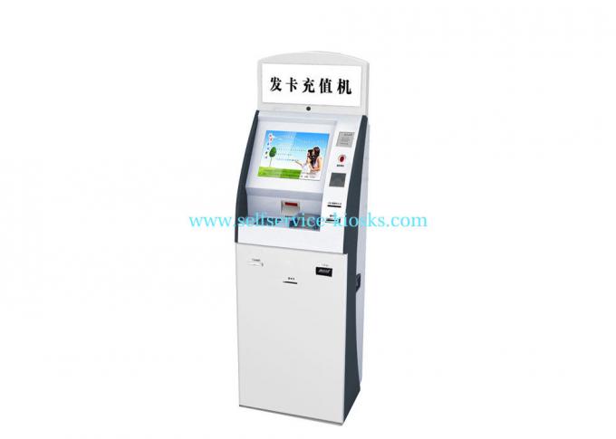 Kiosque de distributeur de la Chine Bill Paymentcard avec le lecteur de cartes, lecteur de rf, scanner d'empreinte digitale pour la vente au détail/fournisseur de commande